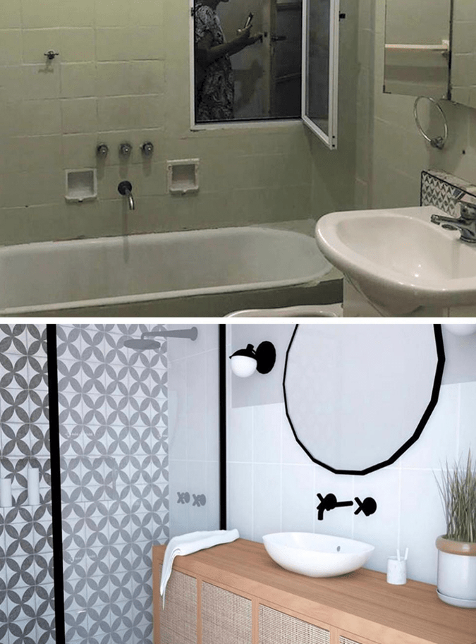 make-up renovación antes y después