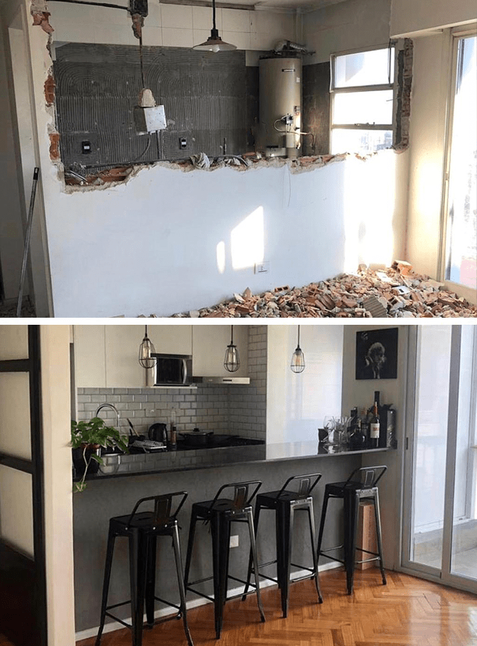 make-up renovación antes y después