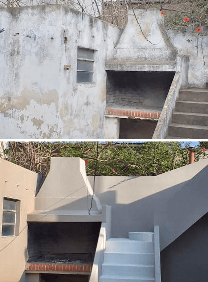 make-up renovación antes y después